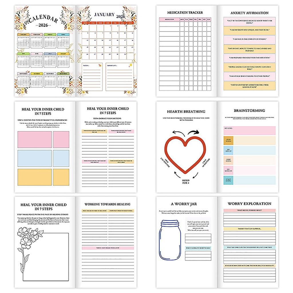 Ultimate Mental Wellness Journal – Daily Guided Emotional And Self Writing Notebook