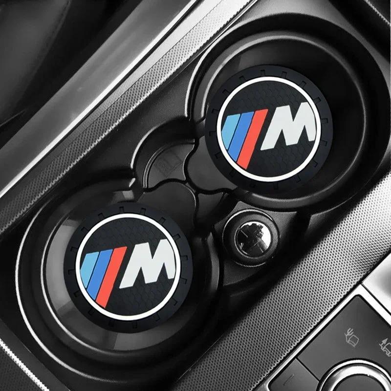 2025 Hot Car Anti Slip Coaster Anti-noise Water Cup Pad Cushion Car Styling For BMW E46 E39 E90 E60 E36 F30 F10 E34 E30 F20 E92