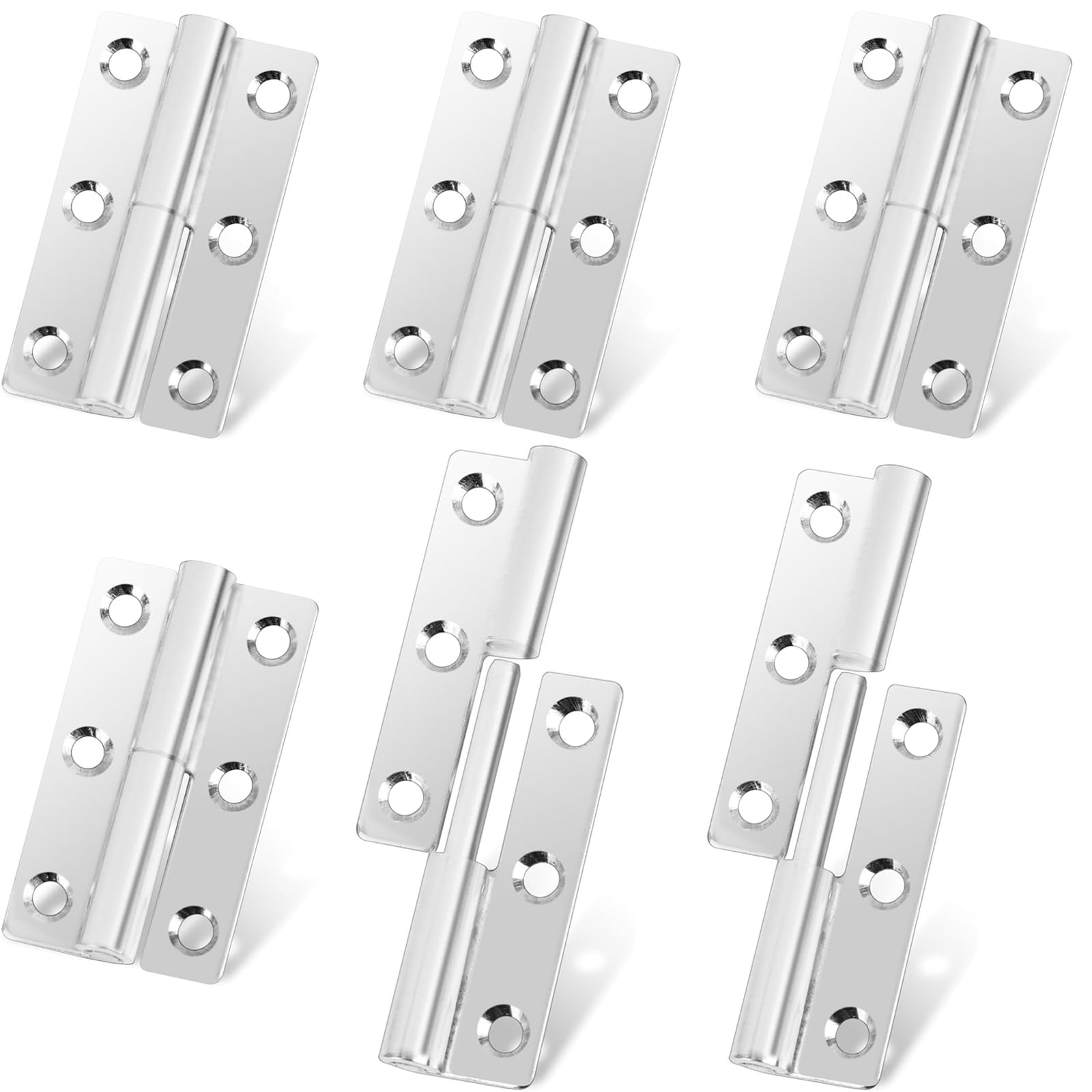 

Hinge Hinges Stainless Steel Hinges Hinges Mini 2.8 x 1.8 inches (70 x 46 S срібний