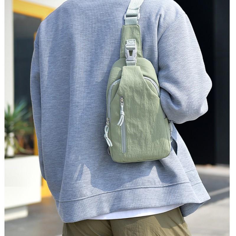 Men's Chest Bag Nyl Lightweight Waterproof Shoulder Bag Portable Sports Leisure Crossbody Bag For Women Multi-pocket Sling Bag