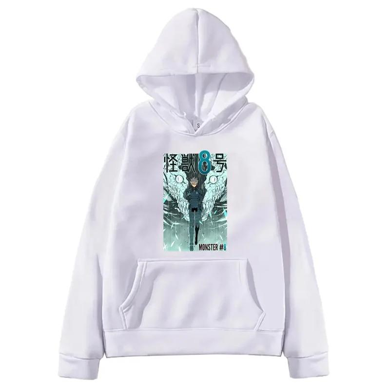 Autumn Anime Kaiju No 8 Ichikawa Reno Print Hooded Men Women Plus Size Hoodies Prevalent Sweatshirt Harajuku Unisex