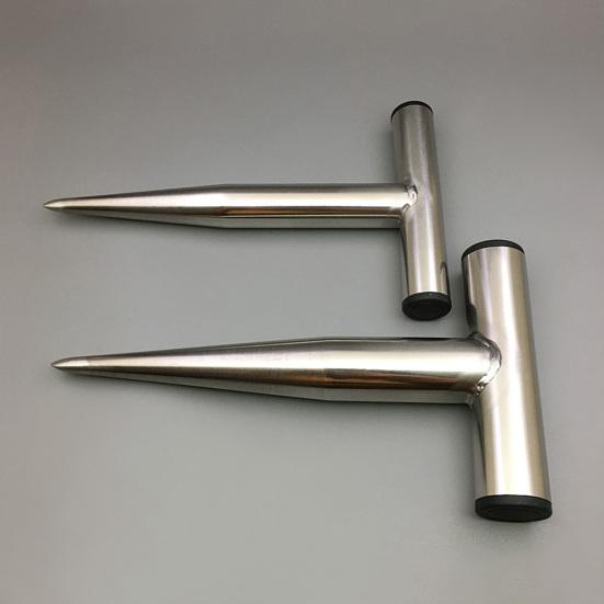 Hand-Steckwerkzeug aus Edelstahl, Pflanzlochstecher, Gartengerät mit T-Griff, Bodenstecher zum Pflanzen von Zwiebeln, Tulpen, Narzissen, Gemüse