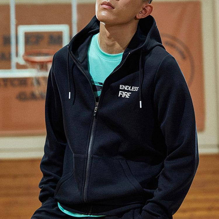 Anta Повседневная спортивная куртка с буквенным минималистским принтом и длинным рукавом — фото 5