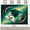 2D Graduation Mortarboard & Scroll Backdrop for College & High School Grad Party Decor