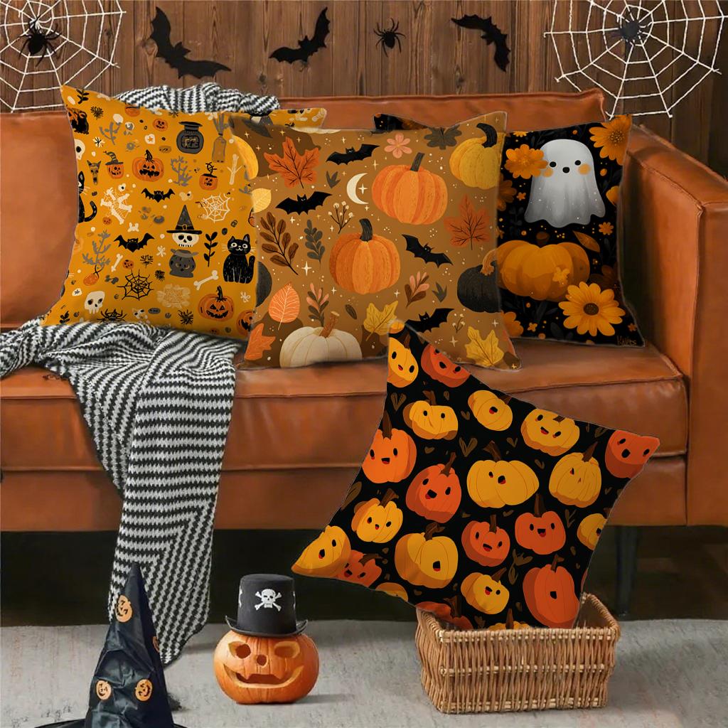 Halloween-Themed Pillowcases For Homesuitable For Sofa Car Bedroom Decorative Cushion Cover Pillow Cover