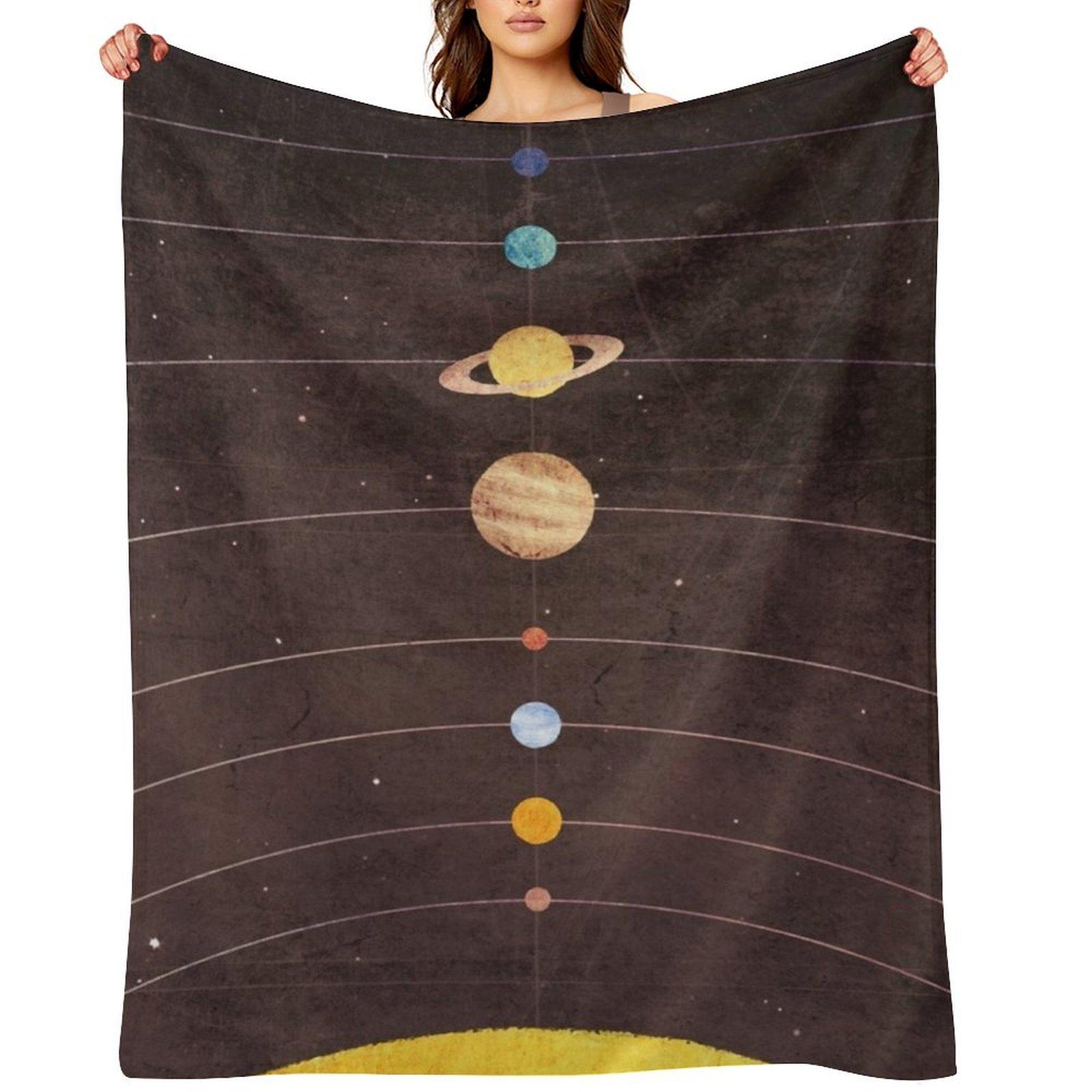 

Плед Солнечная система Роскошный декоративный плед диван-кровать Для декоративные диванные одеяла 30x40in