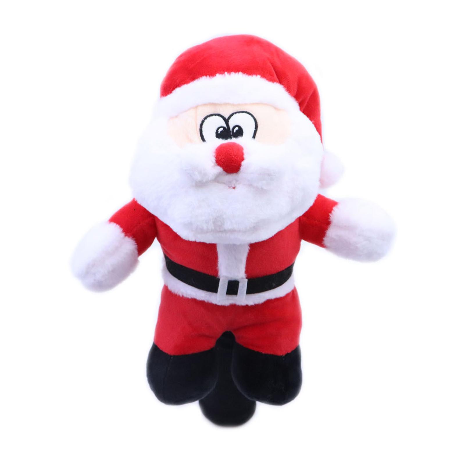 

Чехлы для гольфа Christmas Animal для драйвера и дерева - праздничная плюшевая защита для клюшек с антицарапающей подкладкой, праздничный подарок для любителей гольфа Santa Claus