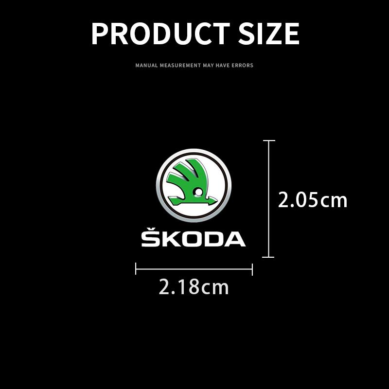 TTJJ2 1/2/5/10pcs Car Badges Auto Interior Decor Logo Stickers for Skoda Fabia Kodiaq Citigo Octavia Superb Karoq VRS Yeti Rapid Scala