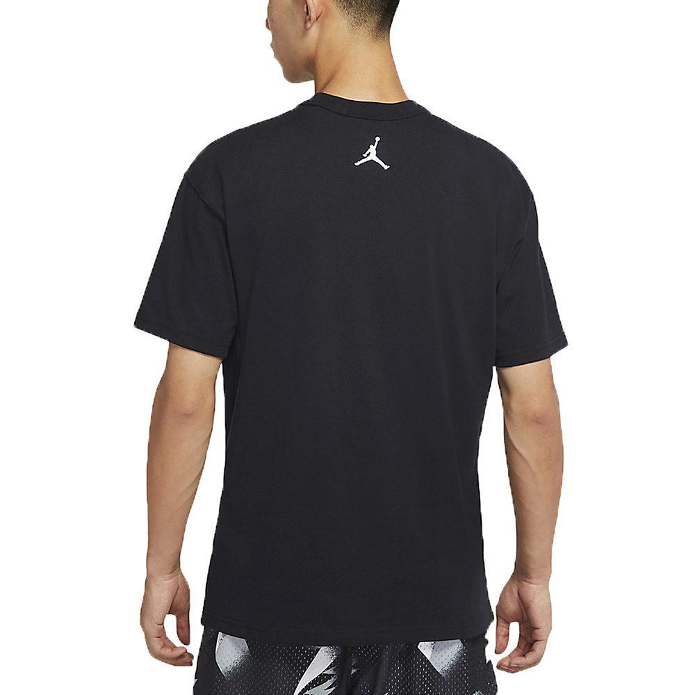 Jordan T Shirts Men's Black Crew Neck Moderate Straight Fit DO1928-010