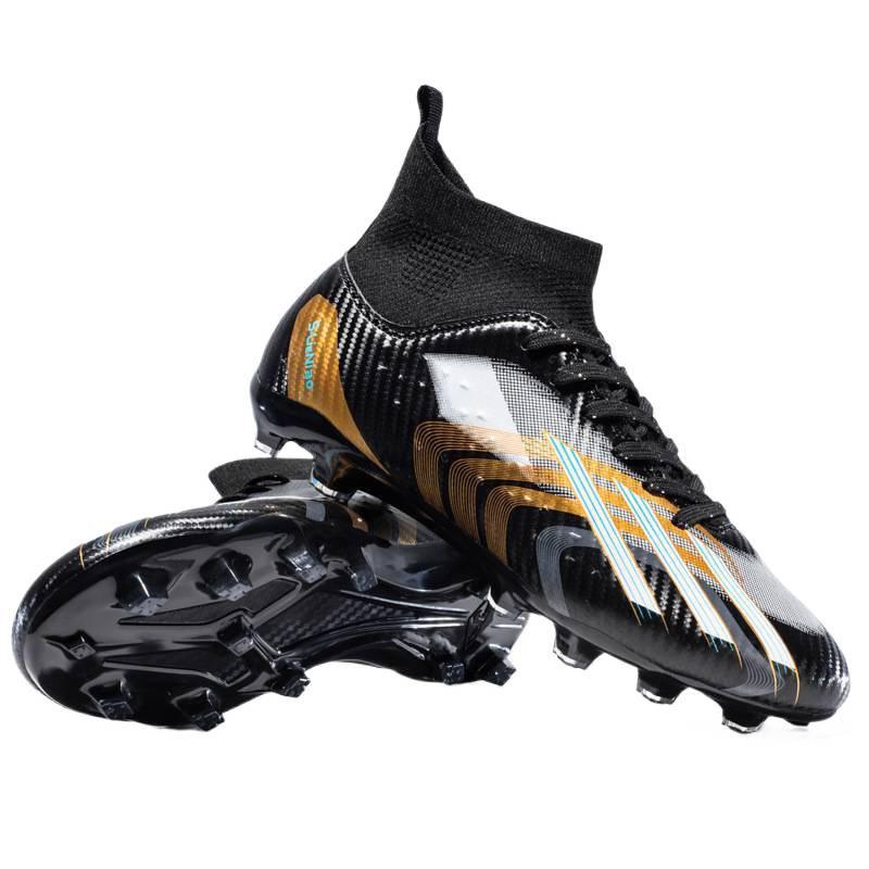 Fußballschuhe Herren und Damen High-Top Grundschüler TF Stollen Jugend AG Lange Stollen Erwachsene Rasenplatz Spiel Trainingsschuhe