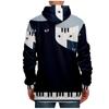 Fashion Print Loose Men's And Women's Long Sleeve Hooded Sweater