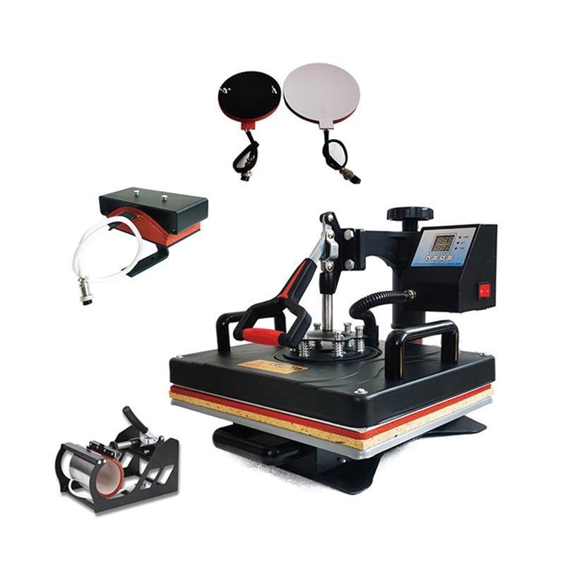 29x38cm 5-in-1 Heat Transfer Machine for Clothes, Hats, and Mugs Printing