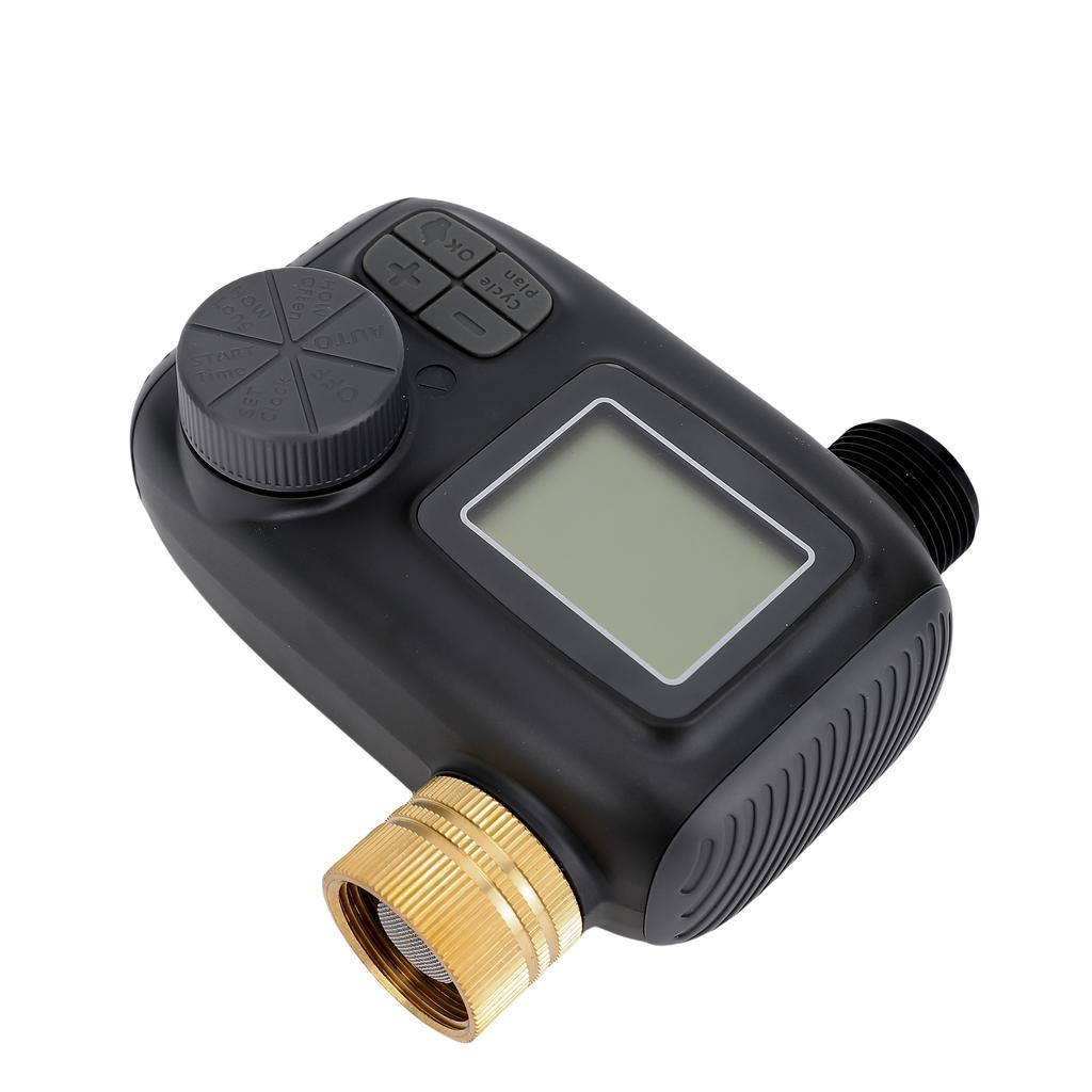 Sprinkler Timer with Brass Inlet Hose Timer 2 Outlet Function IP55 Waterproof Digital Drip Irrigation Automatic