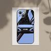 Funda para Teléfono Coche Azul I30N Funda para Teléfono Para Apple iPhone 15,14,13,12,11,XS,XR,X,8,7,Pro,Max,Plus,mini Silicona Negra Cubierta
