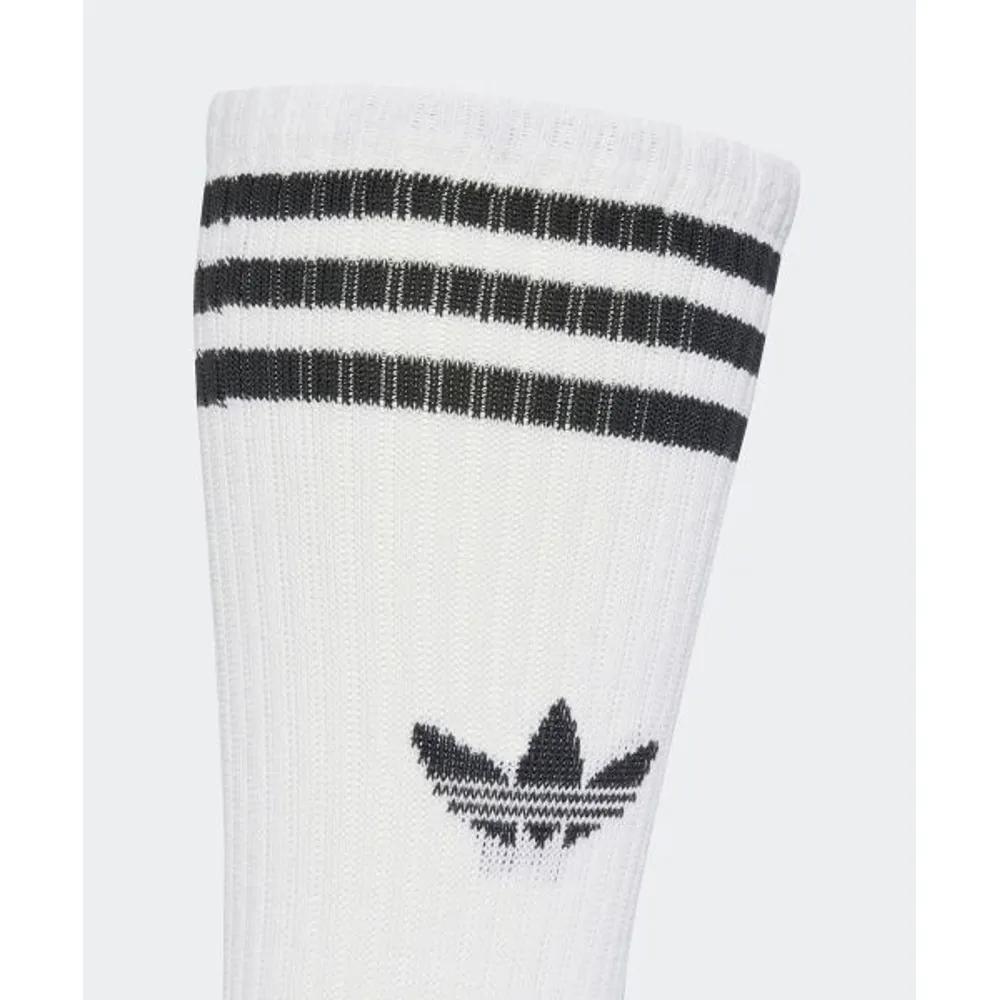 adidas 3-Stripe High Crew Socks 3 Pairs - White JV7416 5229308