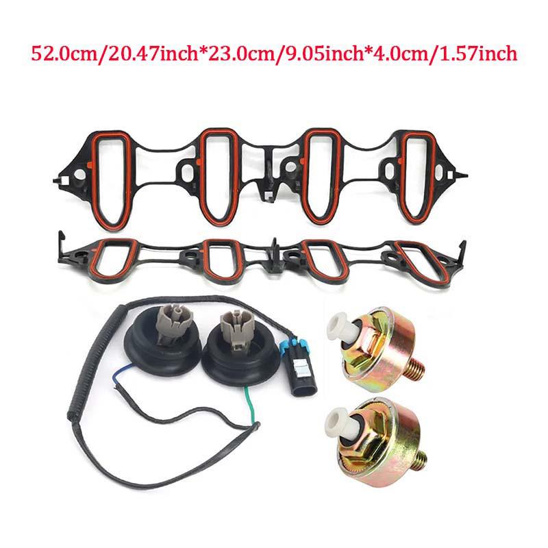 Knock Sensor & Wiring Harness with Intake Manifold Gasket for Cadillac & Chevrolet