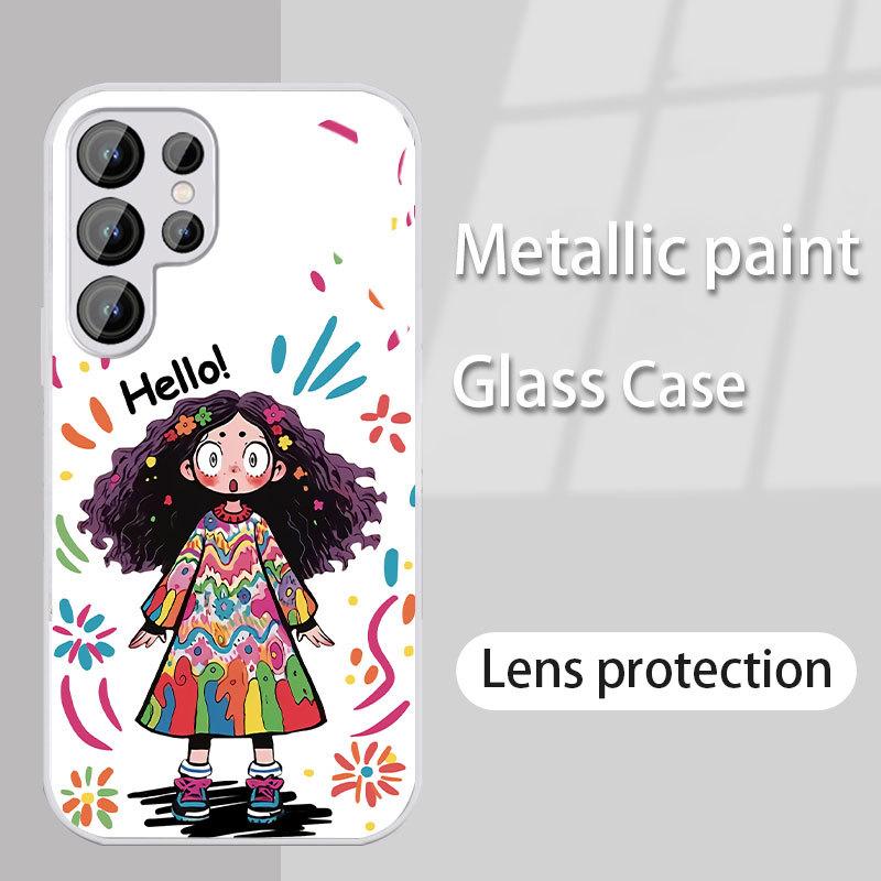 Graffiti Girls Applicable Samsung S24PLUS Mobile Case S23 Girls S22 Skin Friendly A55 Sense A54 All Inclusive A14