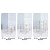 Large Capacity Desktop File Organizer Transparent Paper Holder Modular Storage Rack  Home