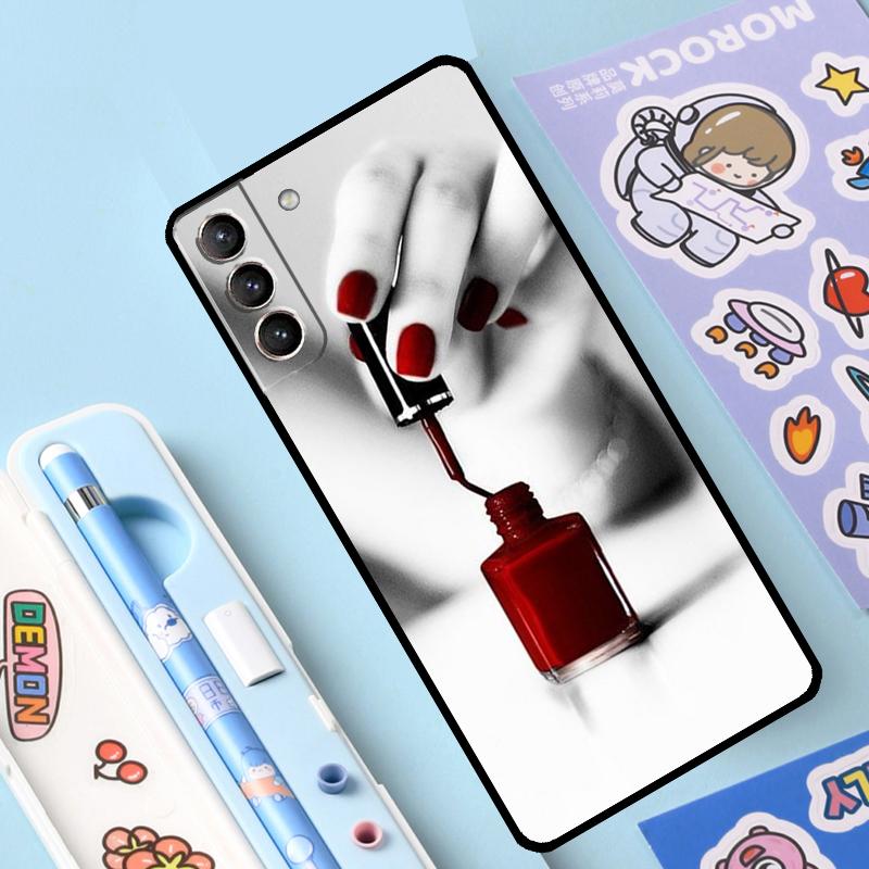 

Косметика лак для ногтей чехол для Samsung Galaxy S23 S22 Ultra S21 Plus S8 S9 S10 Note 10 20 Ultra S20 FE S21 FE чехол Galaxy S20 FE