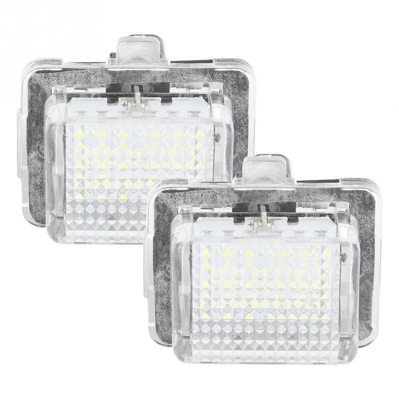 2Pcs High Quality Abs Car License Plate Led Light Lamp For
