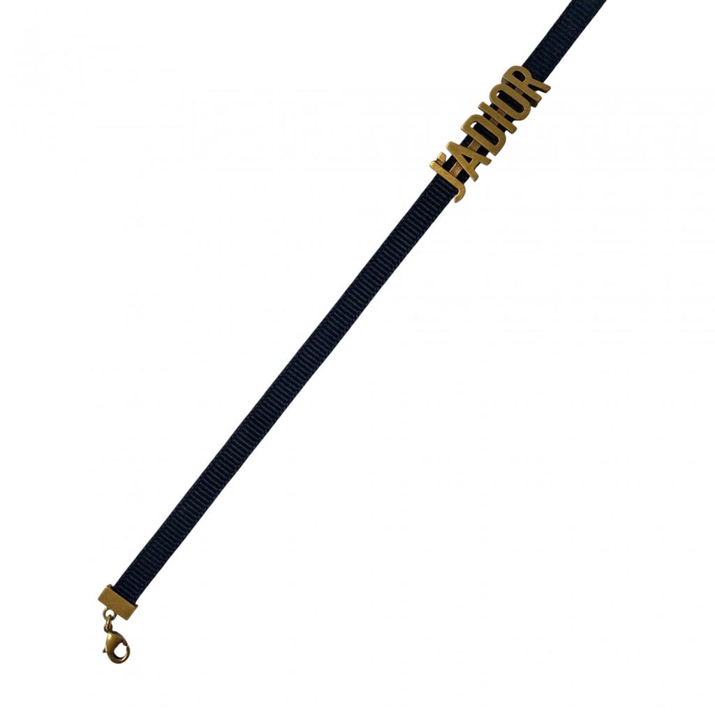 Used Christian Diorchoker black/gold Women