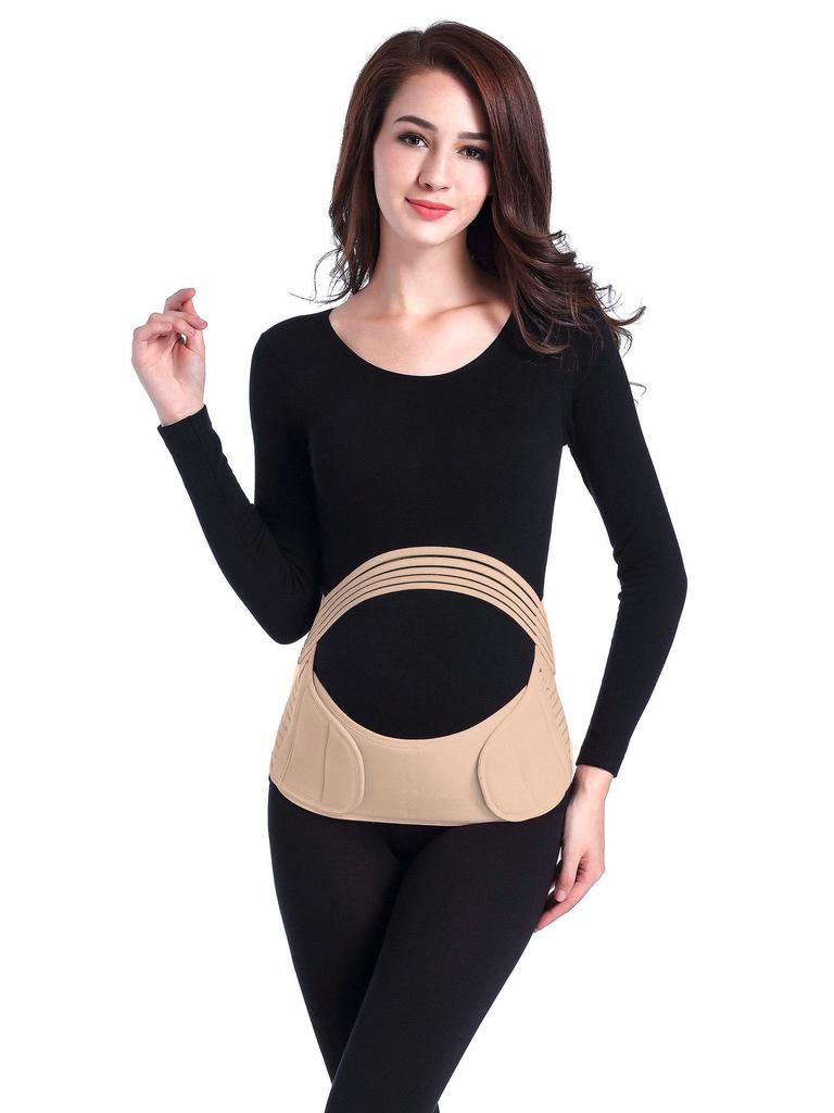 Pränataler verstellbarer Stützgürtel zur Rückenentlastung & Atmungsaktive Bauchstütze für Schwangere