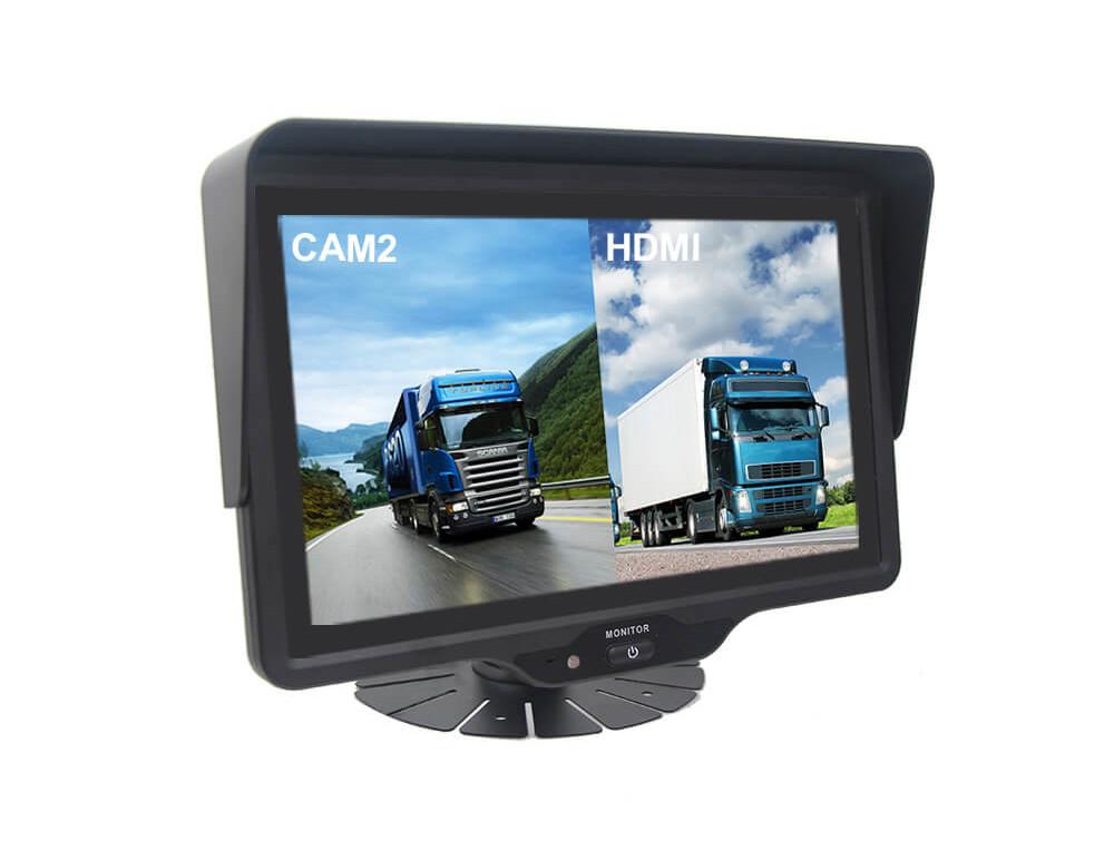 Monitor Do Kamery Cofania 10" 1 Ch Hdmi 2 Ch Ahd 12-24V