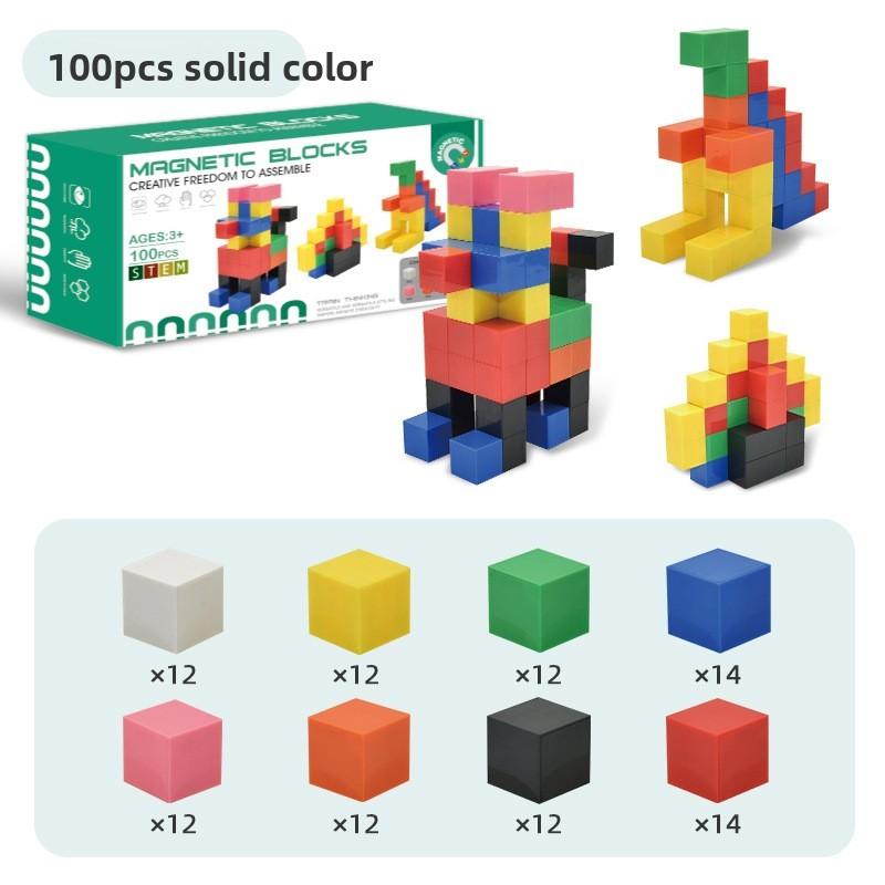My Block World Magnetic Construction Set With Abs Plastic And Diy Assembly For Kids