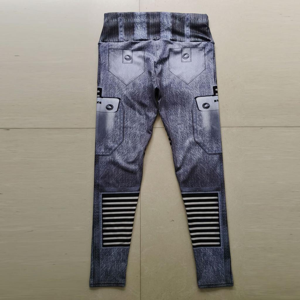 New Nude High Waisted Tummy Tucking Hip Lifting Yoga Pants Anti Rolling Edge Tight Peach Hip Fitness Pants