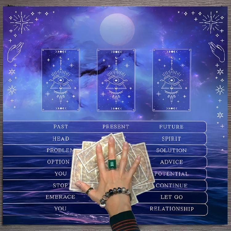 Square Divinations Cards Table Cloth Reading Card Astrologys Tablecloth Altars Cloth Witchcrafts Deck Cloth Enduring