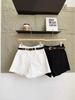 Summer 2025 Women's Casual Grey High-Waist A-Line Wide-Leg Shorts: Korean Fashion Trend