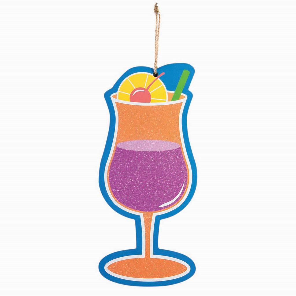 Bristol Novelty Tropical Drink Plaque