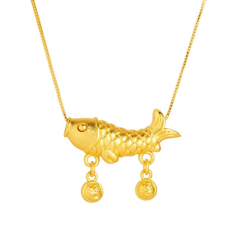 New Koi Goldfish Lucky Hydrangea Versatile Three-dimensional Jewelry Necklace Pendant