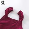 Little Pig David Girls' Summer Lace Strap Jumpsuit - Stylish Solid Color Outfit for Baby Girls