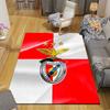 Sport Lisboa e Benfica2 Flannel Pattern Square Carpet,Area Rug,Carpet Rug for Living Room Bedroom Sofa Playroom Decor,Non-slip Floor Mat