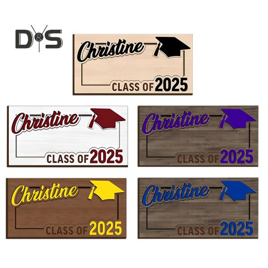 Graduation Gift Money Holder Wooden Class of 2025 Cash Holder Graduation Cash Gift Holder Keepsake for High School College University Graduates