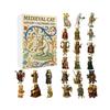 (1 Box ) Medieval Cat Acrylic Keychain Gift Box  - Vintage Art Charms, Collector's Set for Book Lovers, Journaling & Bag Decor