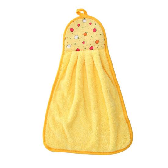 Hanging Towel for Hand Drying Cleaning Towel with Hanging Ring Absorbent Towel for Bathroom Kitchen Wiping