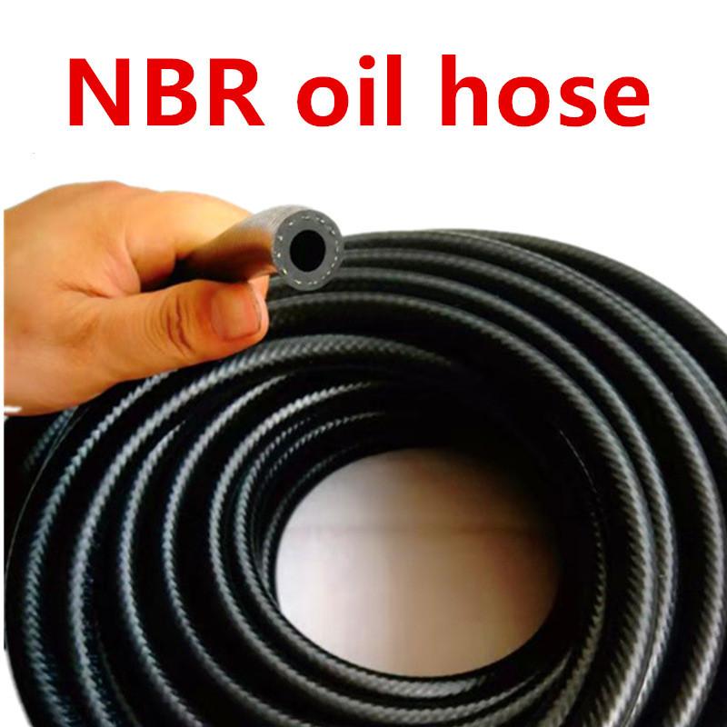 ZG 1M Black ID 4mm~32mm NBR Smooth Nitrile Rubber Hose For Automotive and Motorcycle Machinery Hose Flexible Fuel Hoses