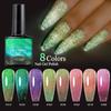 Fargeskiftende gellakk termisk gellakk Fargeendringer med temperatur neglelakk 7,5 ml