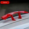 Car Universal Mini Spoiler Tail Wing Carbon Fiber Look Mini Modified Tail Wings Model Auto Styling Decoration Car Accessories