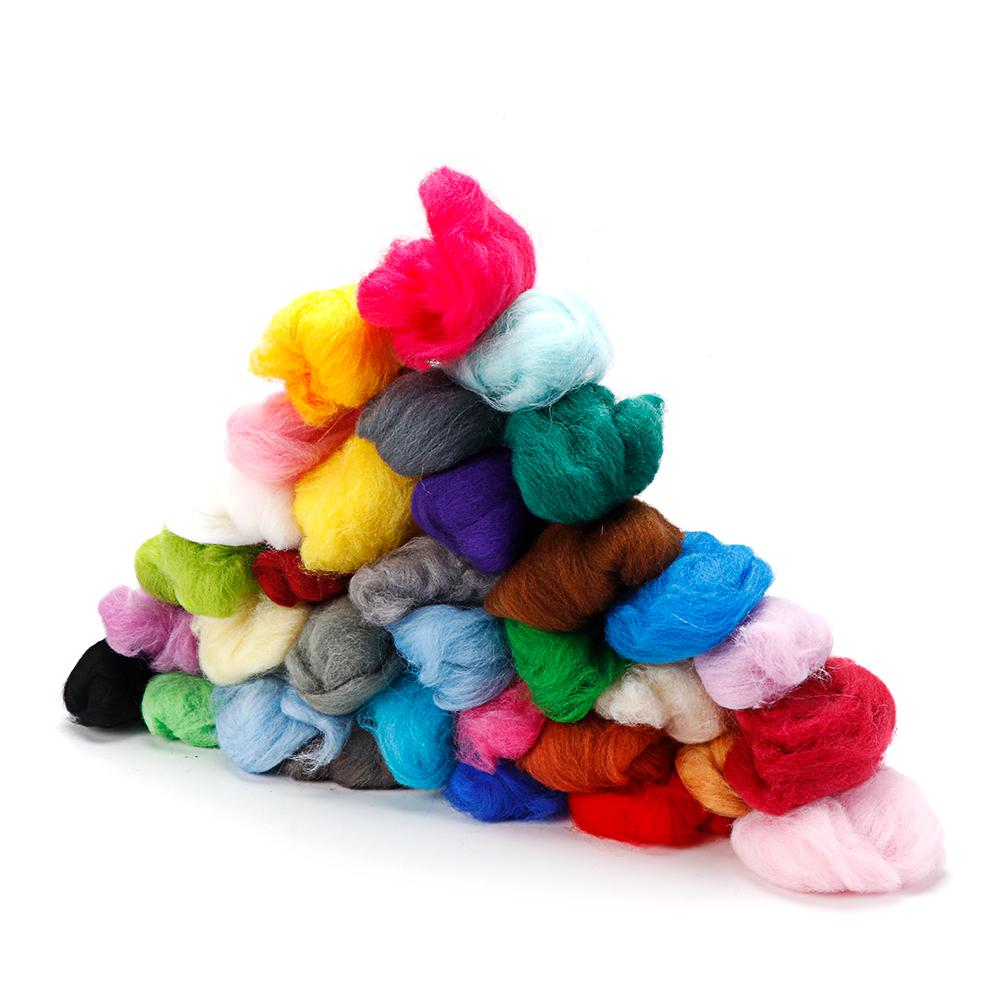 DIY Crafts Foam Mat Starter Tool Kit Felting Needle Felting Kit Wool Roving Sewing Tool Set