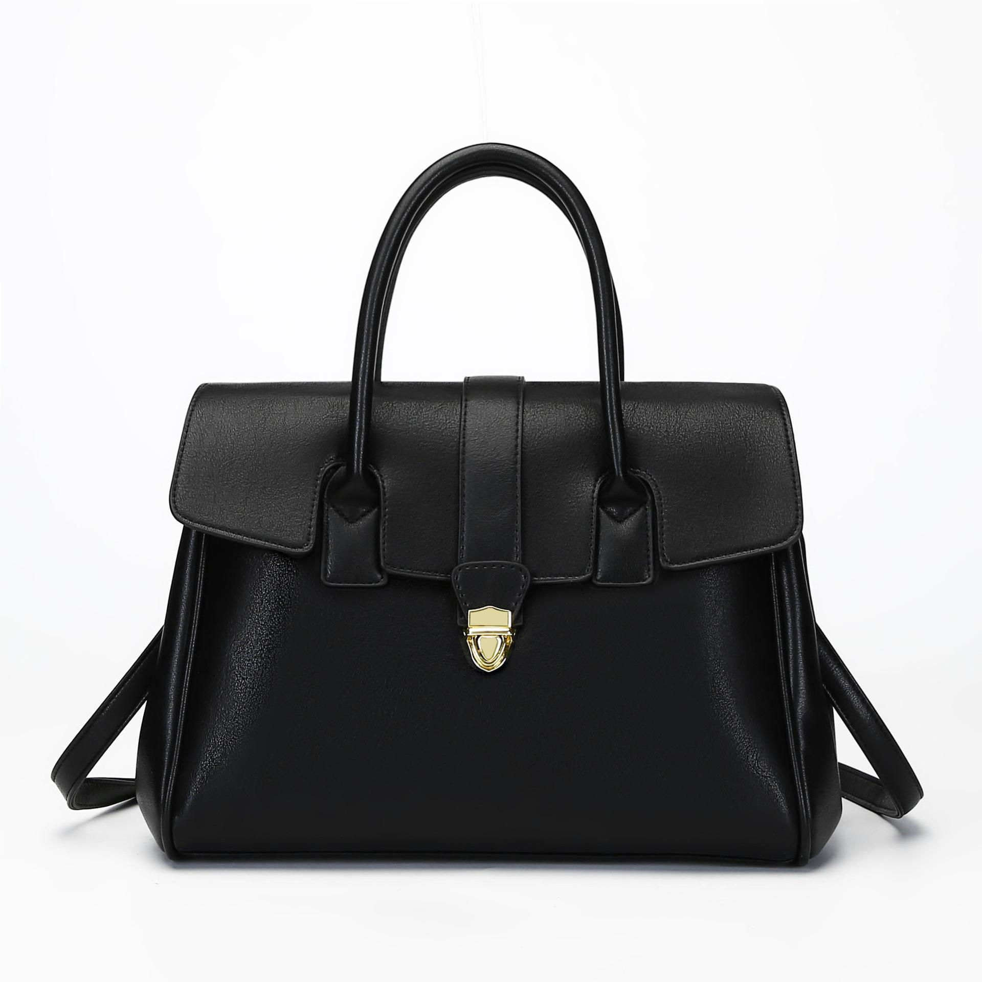 Vintage Hand-held Tote Bag New Large Capacity Briefcase Women s Business Trip Commuting Bag