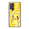 Capa de vidro de desenho animado em quadrinhos Pokemon para Samsung Galaxy A52 A32 A51 A12 A22 A21s A50 A71 A53 A70 A31 A33 A72 A10 Funda Phone Cover