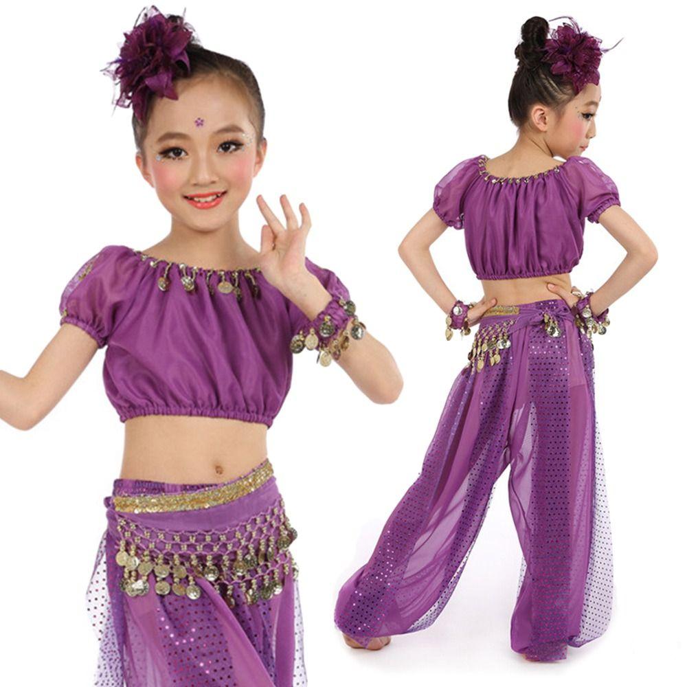 2 Stück/Set Pailletten Bauchtanz Kostüme Elegant Schöne Bauchtanz Kleidung Cha Cha Professionelles Tanz Top Hose Show Kostüme