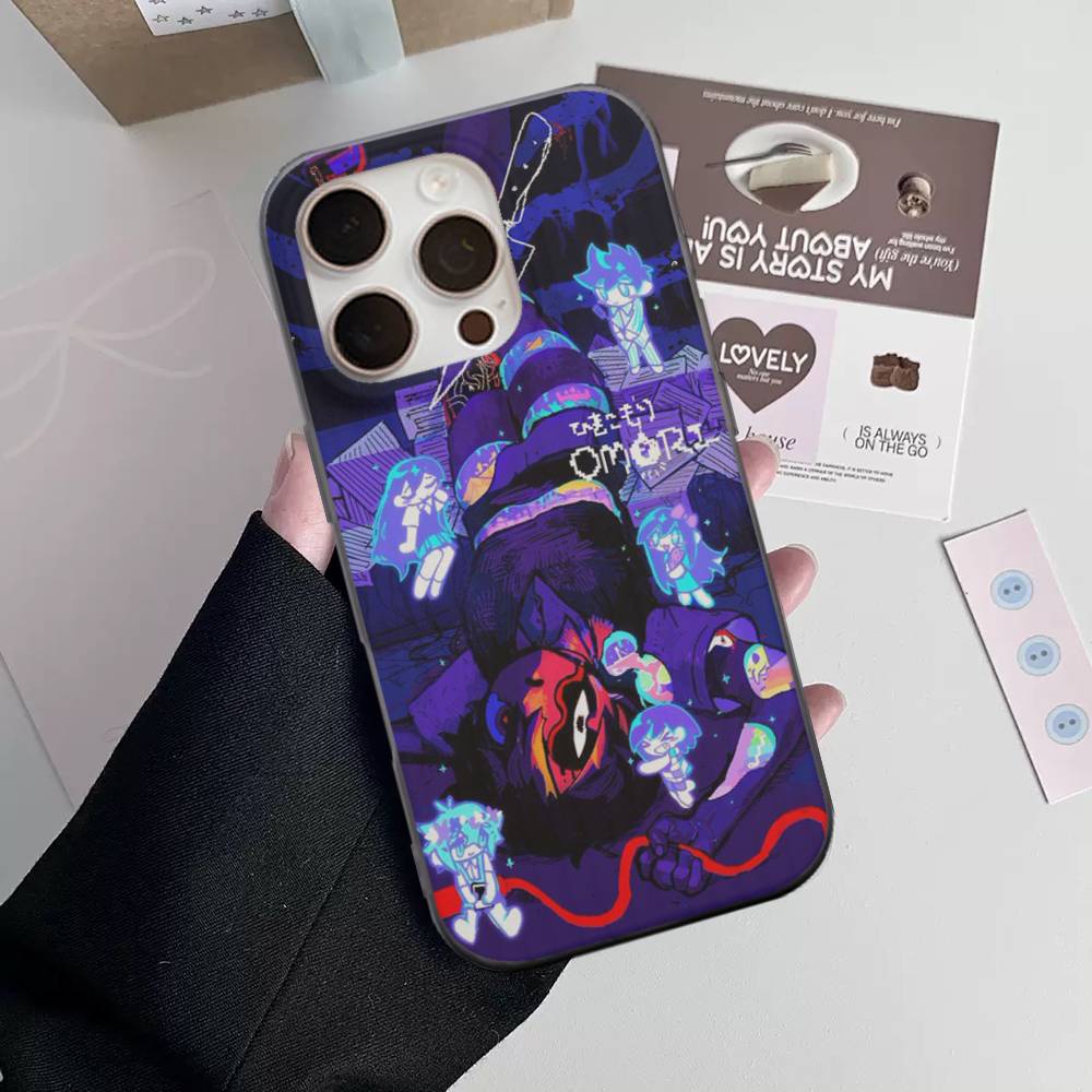 O-Omori Game Phone Case For iPhone 17 16 15 11 12 13 14 Pro Max Soft Corrugated Silicone Cover Case