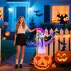 Halloween Toy Garden Party Horror Decoration Pumpkin PVC Luminous Ornaments LED Light Inflatable Model