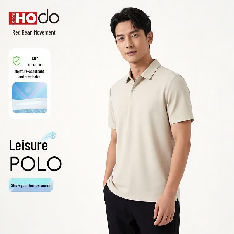 Men s Ice Silk Sun Protection Polo Shirt 2XL