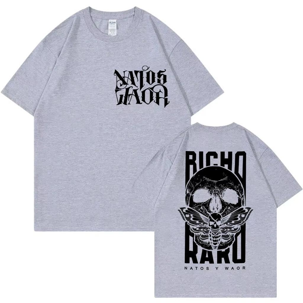 Rapper Natos Y Waor Merch T-shirt Harajuku Hip Hop Short Sleeve T-shirts Men Women Clothing Gothic Fashion T Shirts Streetwear