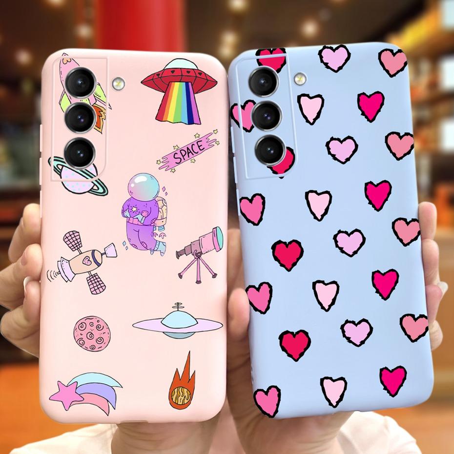 For Samsung Galaxy S22 5G Phone Case Cute Rainbow Milk Cow Painted Cover For Samsung S22 Plus S 22 Ultra Soft Silicon Fundas